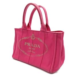 Prada-Canapa Logo Tote Bag-Pink