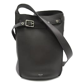Céline-Leather Bucket Bag  183343-Brown
