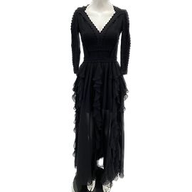 Robe Elie Saab T.FR 36 Viscose Noir