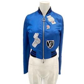 Louis Vuitton-LOUIS VUITTON  Jackets T.fr 36 polyester-Blue