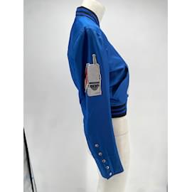 Louis Vuitton-LOUIS VUITTON  Jackets T.fr 36 polyester-Blue