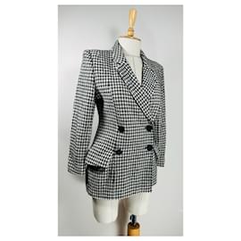 Christian Dior-Chaquetas-Negro,Blanco,Multicolor