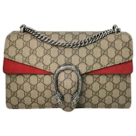 Gucci-Gucci Dionysus Small GG Canvas Red-Red