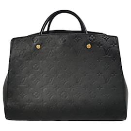 Louis Vuitton-Louis Vuitton Montaigne GM Preto Monograma Empreinte-Preto