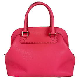 Fendi-Fendi Selleria Handtasche aus rosa Leder-Pink
