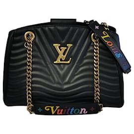 Louis Vuitton-Bolsa Louis Vuitton New Wave com corrente-Preto
