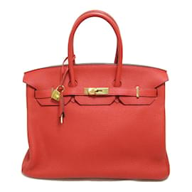 Hermès-Birkin del Togo 35-Rosso
