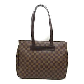 Louis Vuitton-Louis Vuitton Damier Ebene Parioli PM Canvas Tote Bag N51123 in Excellent condition-Brown