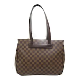 Louis Vuitton-Louis Vuitton Damier Ebene Parioli PM Sacola de lona N51123 Em uma boa condição-Marrom