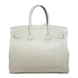 Hermès-Clemence Birkin 35-White
