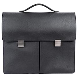 Louis Vuitton-Edizione di borsa da lavoro grande in pelle Taiga Louis Vuitton-Nero
