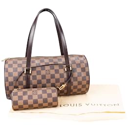 Louis Vuitton-Louis Vuitton Damier Ebene Monogram Papillon Set-Brown