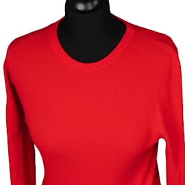 Louis Vuitton-Louis Vuitton Red Wool Dress (M)-Red