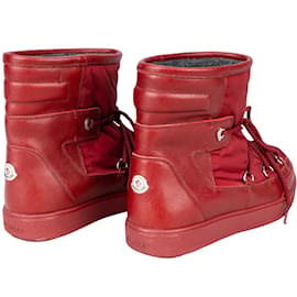 Moncler-Moncler bottes de neige ligne rouge (36)-Rouge