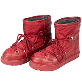 Moncler-Moncler bottes de neige ligne rouge (36)-Rouge