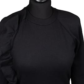 Victoria Beckham-Vestido Victoria Beckham de algodón (M)-Negro