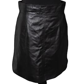 Dolce & Gabbana-Dolce & Gabbana leather skirt (D38 / it44)-Black