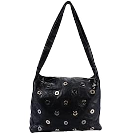 Chanel-Chanel Black Swarovski Charm Hobo Bag-Black