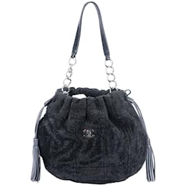 Chanel-Chanel Lambskin Teddy Hobo Bag-Black