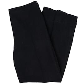 Chanel-Chanel Silk Angora Pants (40)-Black