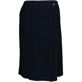 Chanel Sportlicher Marinerock (D38 / fr40) Schwarz