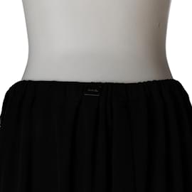 Chanel-Chanel Viscose Skirt (40)-Black