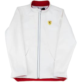 Autre Marque-Ferrari Softshell-Fleece-Kinderjacke (9-10 Jahre)-Weiß