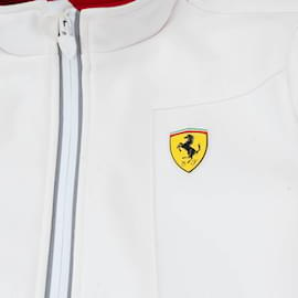 Autre Marque-Ferrari Softshell-Fleece-Kinderjacke (9-10 Jahre)-Weiß