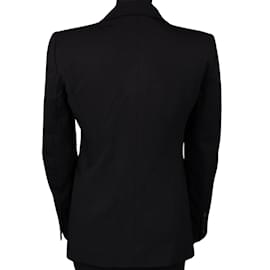 Gucci-Blazer de lana negro de Gucci (D36 /  ÉL42)-Negro