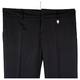 Gucci-Pantalones de lana negros Gucci (38)-Negro