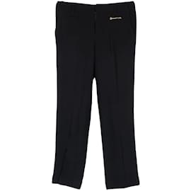 Gucci-Gucci Horsebit Rayon Pants (38)-Black