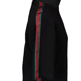 Gucci-Gucci Viscose Three Stripes Dress (40 / l)-Black