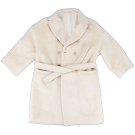 Brunello Cucinelli Brunelli Cucinelli Kinder-Alpaka-Mantel Beige