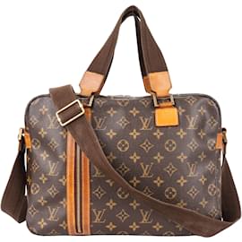 Louis Vuitton-Louis Vuitton Canvas Monogram Sac Bosphore Business Bag-Brown