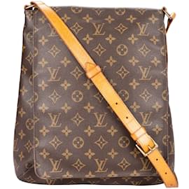 Louis Vuitton-Louis Vuitton Canvas Monogram Salsa Musette GM Crossbody Bag-Brown