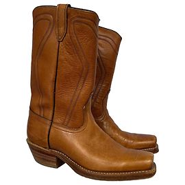 Marc by Marc Jacobs Botas de cowboy com bico quadrado perfeitas Marrom