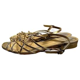 Autre Marque-Doen gold sandal-Golden