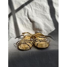 Autre Marque-Doen gold sandal-Golden