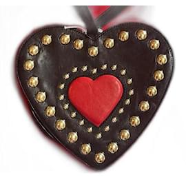 Moschino-90bolso Moschino con forma de corazón y tachuelas-Negro