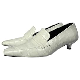 Totême-Toteme white loafer-White