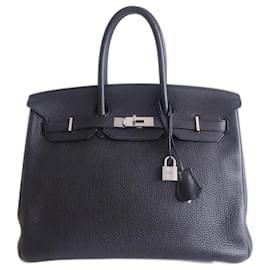 Hermès-HERMES BIRKIN BAG 35 Noir-Black