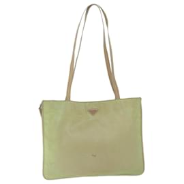 Prada-PRADA Tote Bag Nylon Khaki Auth bs10595-Khaki