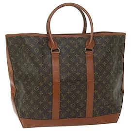 Louis Vuitton-LOUIS VUITTON Monogram Sac Weekend GM Tote Bag M42420 LV Auth bs10514-Monogramme