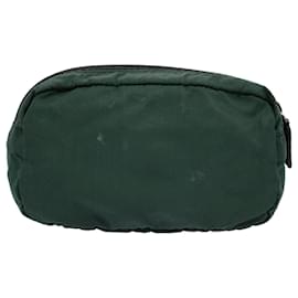 Prada-PRADA Bolsa Nylon Verde Autenticação10523-Verde