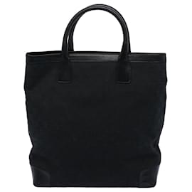 Gucci-GUCCI GG Canvas Hand Bag Black 001 1098 auth 60092-Black