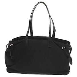 Prada-PRADA Shoulder Bag Nylon Black Auth yk9556-Black