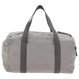 Prada-PRADA Sports Boston Bag Canvas Gray Auth bs10270-Grey