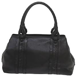 Autre Marque-BOTTEGA VENETA Hand Bag Leather Black Auth bs10420-Black