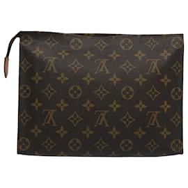 Louis Vuitton-Louis Vuitton Monogram Poche Toilette 26 Bolsa M47542 Autenticação de LV 61530-Monograma