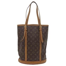 Louis Vuitton-LOUIS VUITTON Monogram Bucket GM Shoulder Bag M42236 LV Auth 60016-Monogram